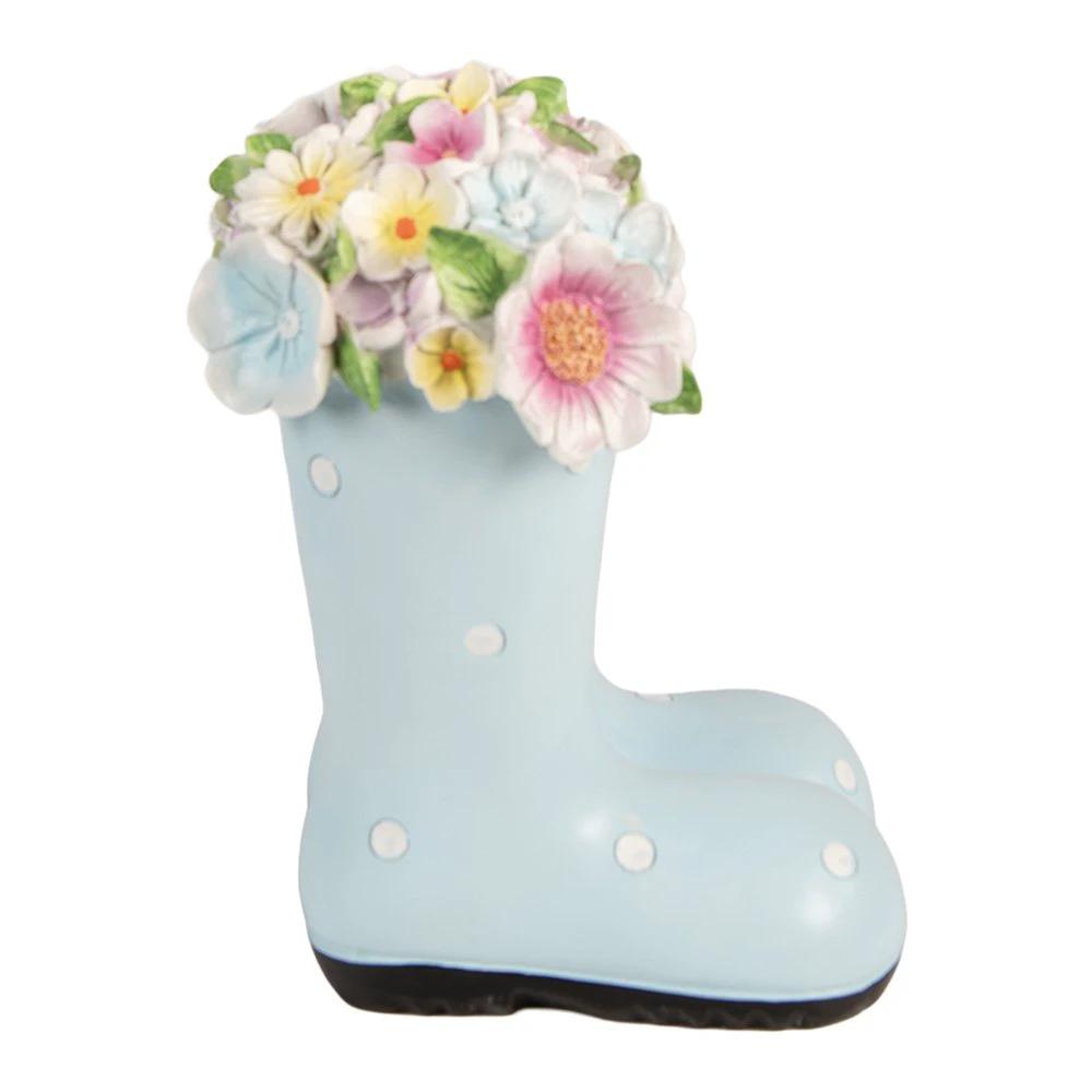 Decoration Image Boot 20x18x26 cm Blue Plastic by Clayre & Eef.