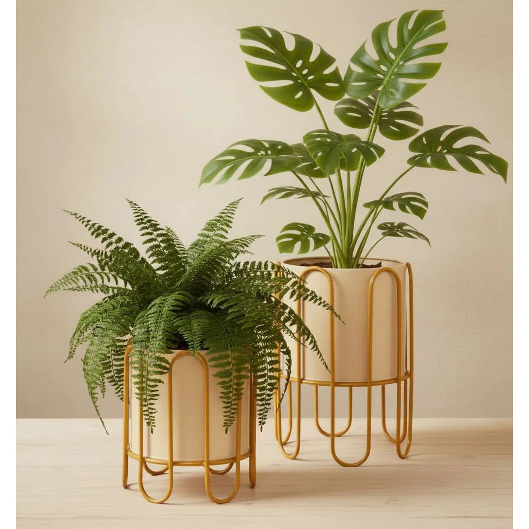 Flowerpot inside Dione Bruin by Mica Decorations