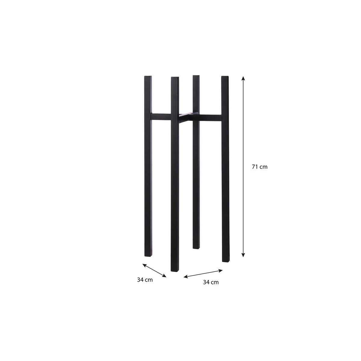 Plant stand Ascot Black by Mica Decorations