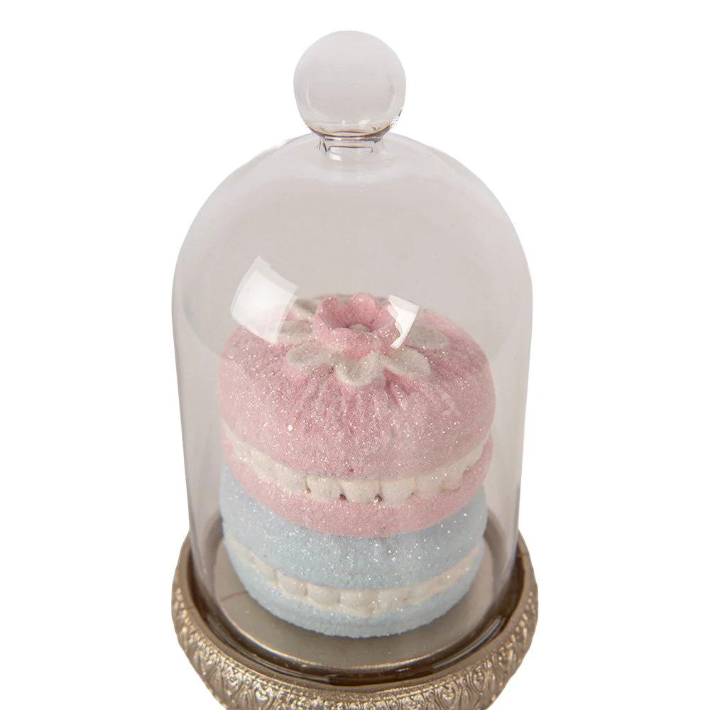 Decoration Image Macarons Ø 7x17 cm Gold-colored Plastic by Clayre & Eef.
