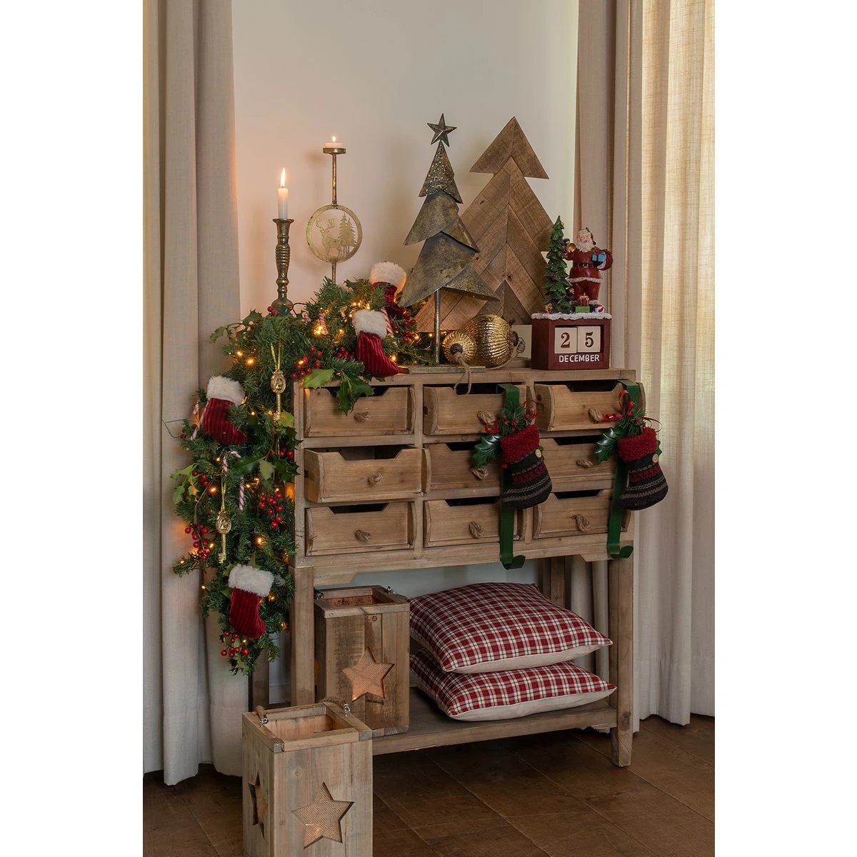 Kerzenständer 13x9x48 cm von Clayre & Eef.