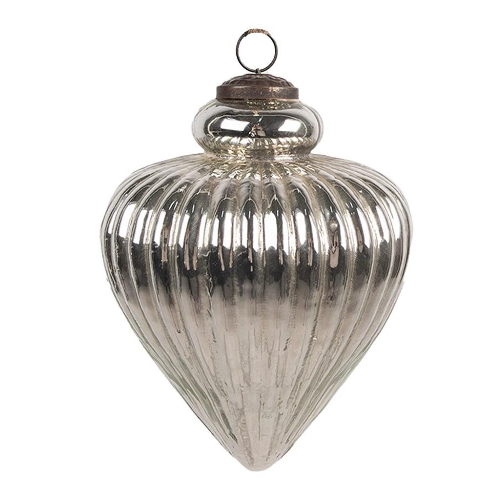 Christmas bauble Ø 12x17 cm by Clayre & Eef.
