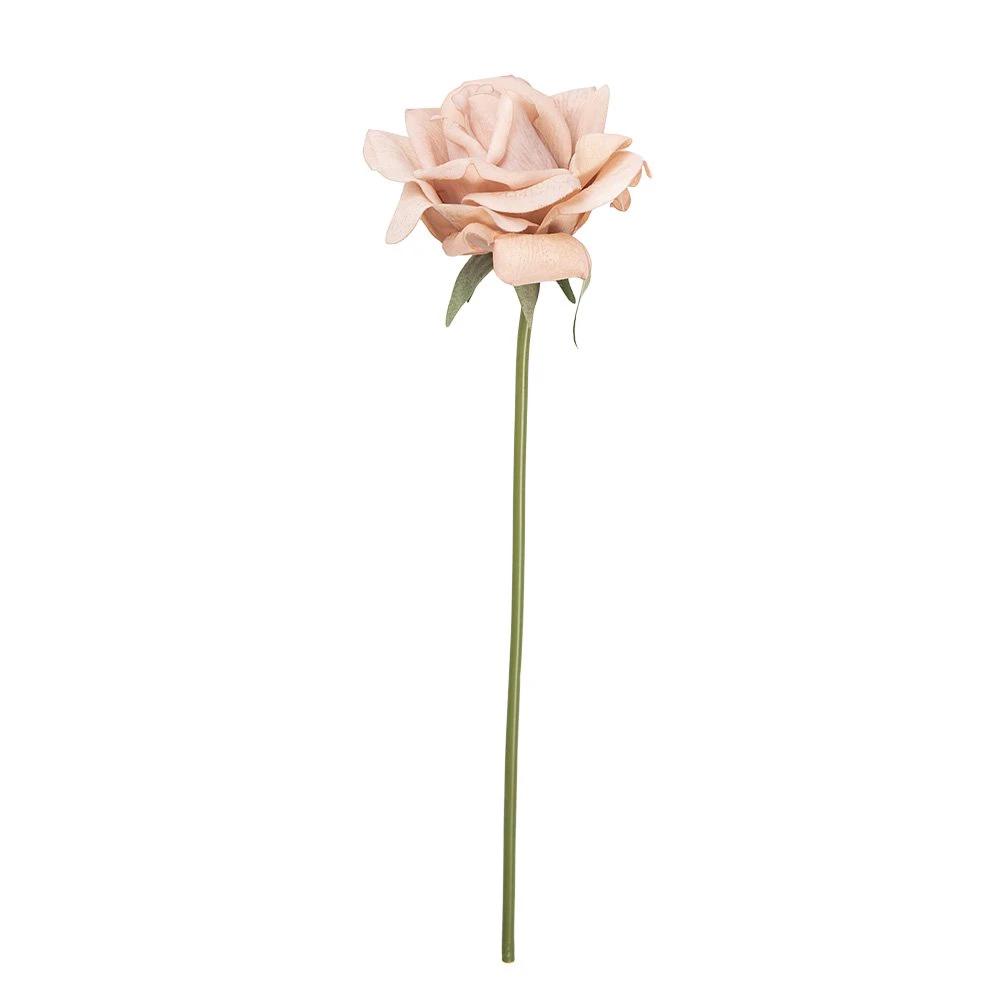Artificial flower Rose 35 cm Beige Plastic by Clayre & Eef.