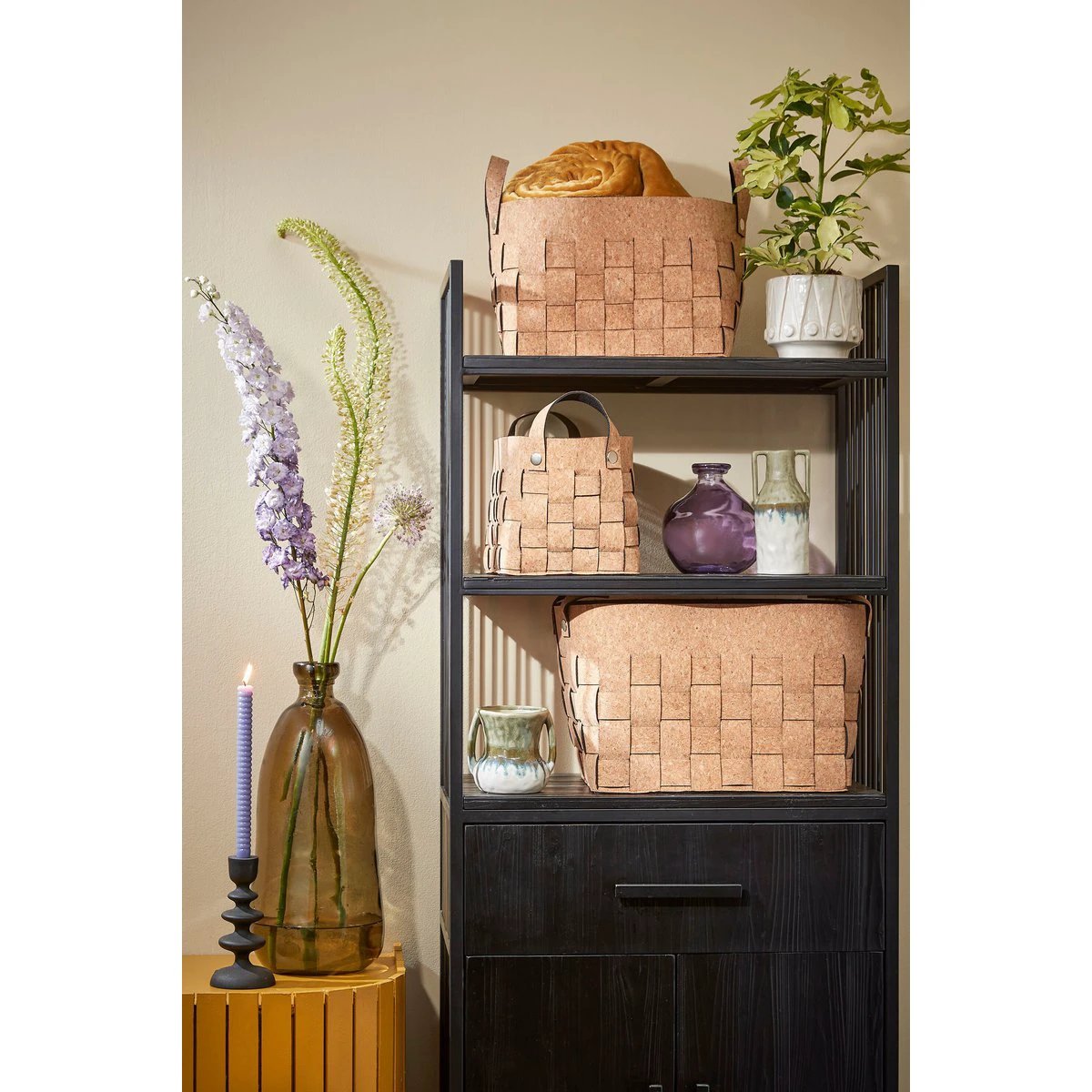 Storage basket set Brown by Mica Decorations