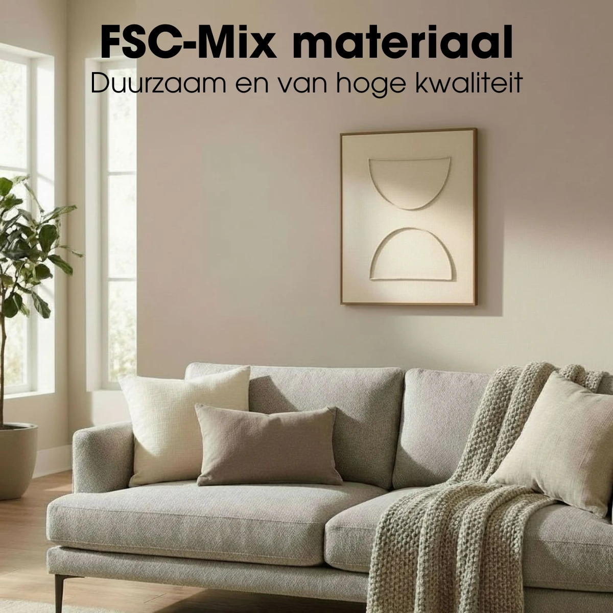 Wall decoration Beige by Mica Decorations