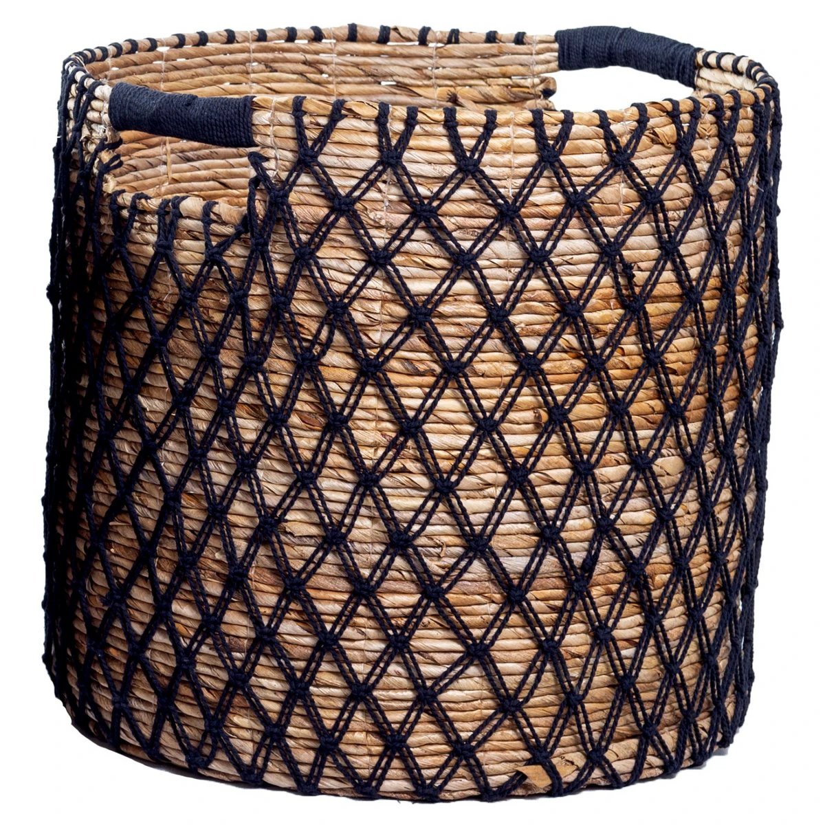 Storage Basket PURA | Plant Basket | Laundry Basket (black) made from Banana Fibre (3 sizes) by Soeji