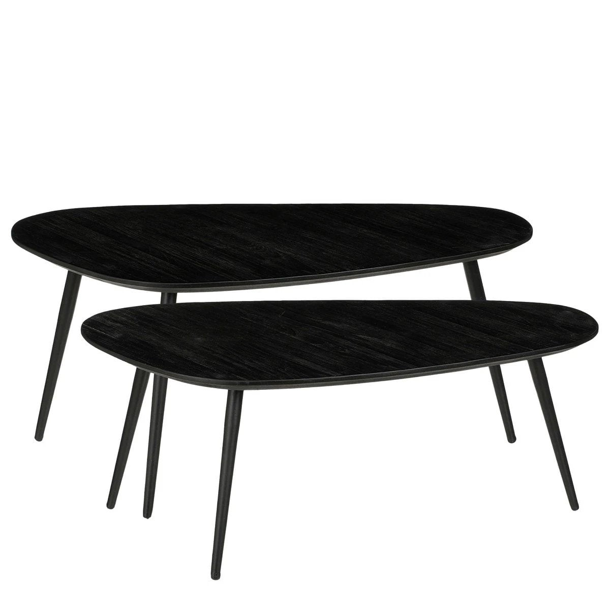 Side table set Jailey Black by Mica Decorations