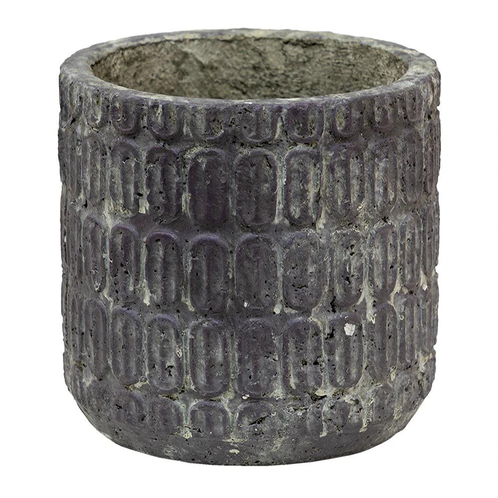 Decoration flower pot Ø 17x16 cm by Clayre & Eef.