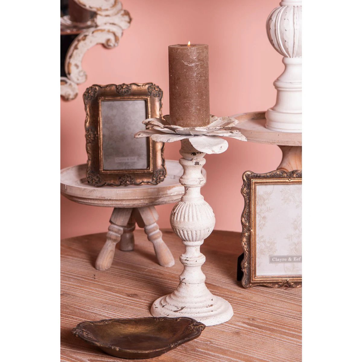 Candlestick Ø 19x34 cm by Clayre & Eef.