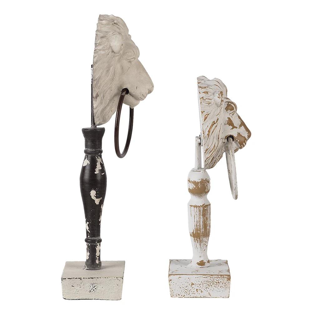 Decoration (2) 12x7x32/9x6x23 cm by Clayre & Eef.