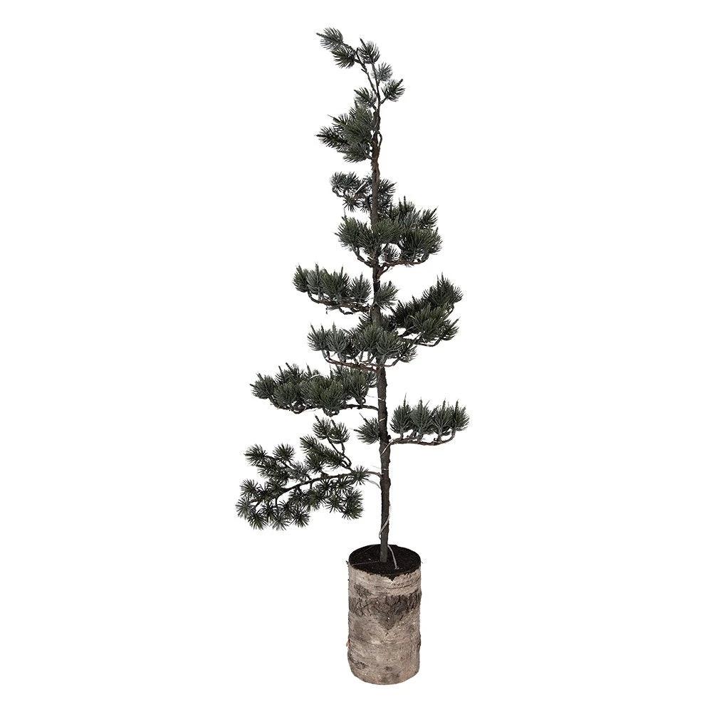 Mini Artificial Christmas Tree 35x35x100 cm / 3xAAA Green Wood by Clayre & Eef.