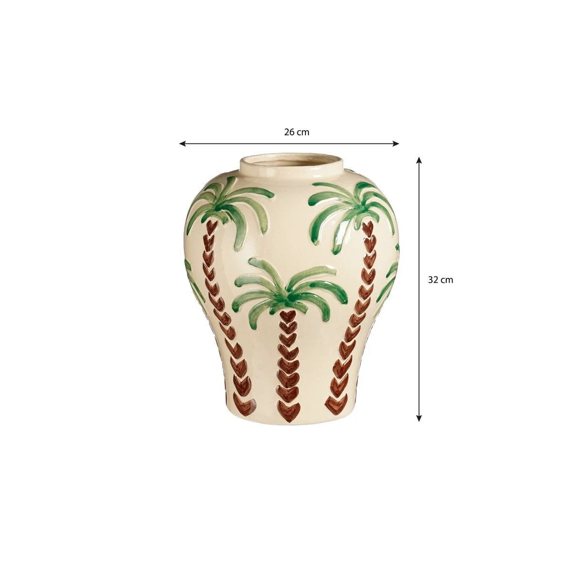 Vase Paradiso Off-white by Mica Decorations