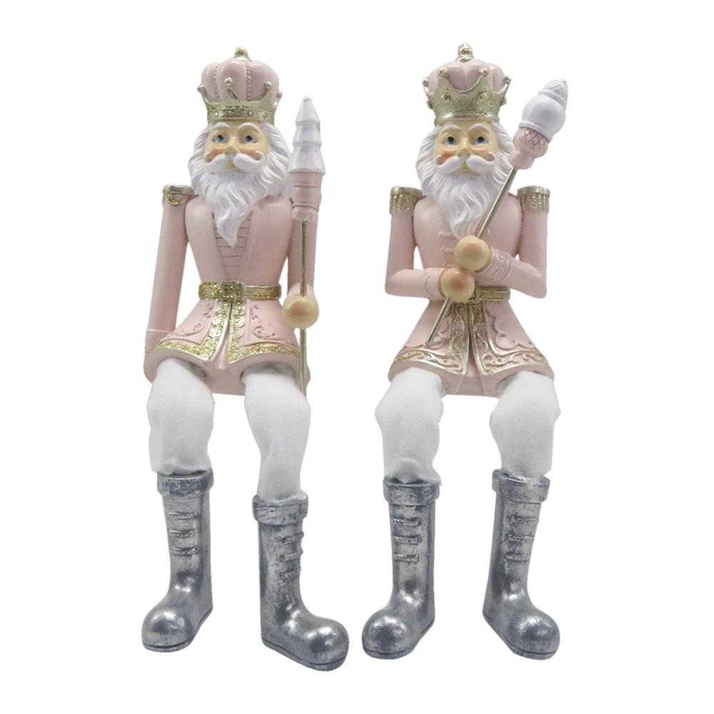 Dekorativer Nussknacker (Set aus 2) 6x6x12/21 cm von Clayre & Eef.