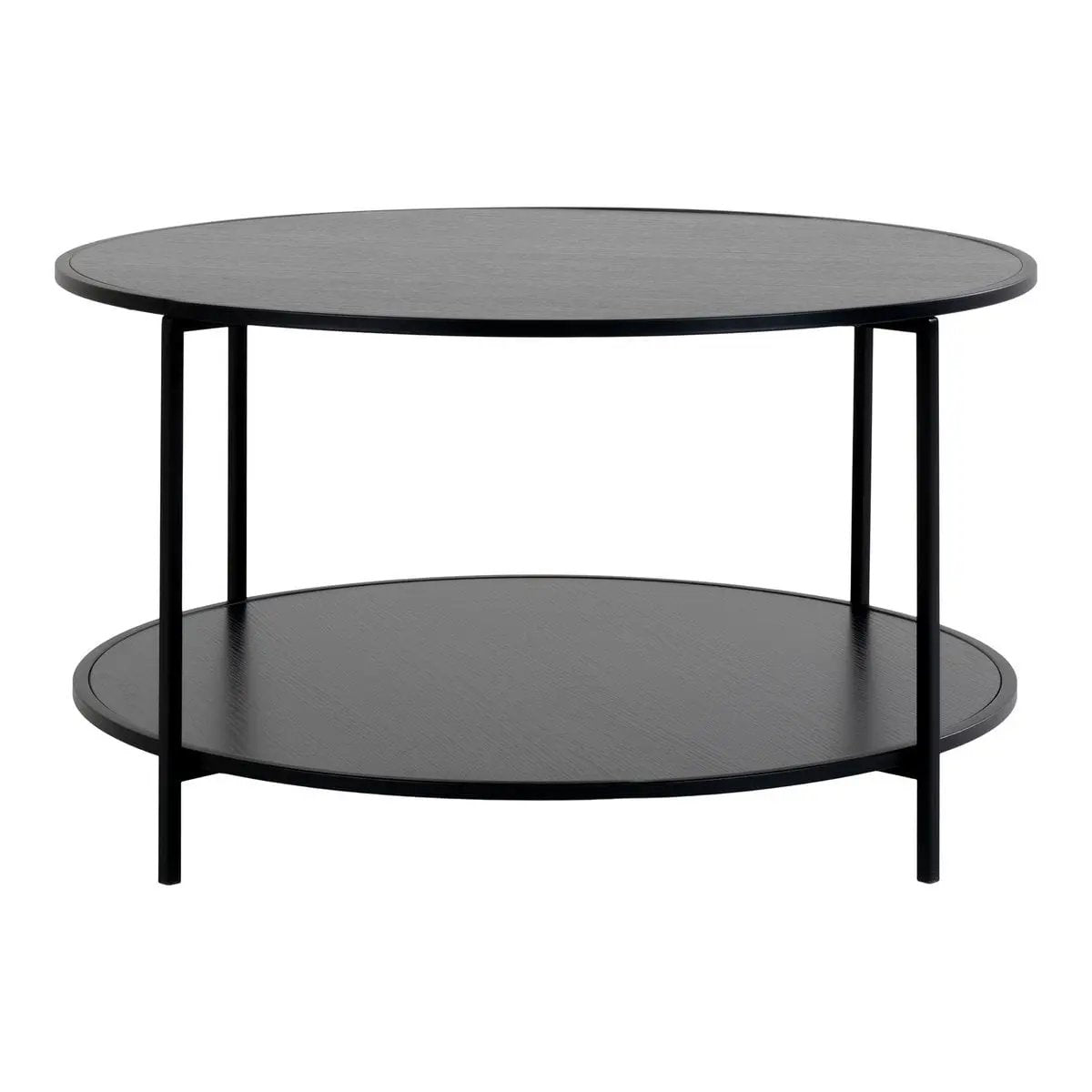 Vita Coffee table - Black, steel, ø80x45 cm by EMIRELLE
