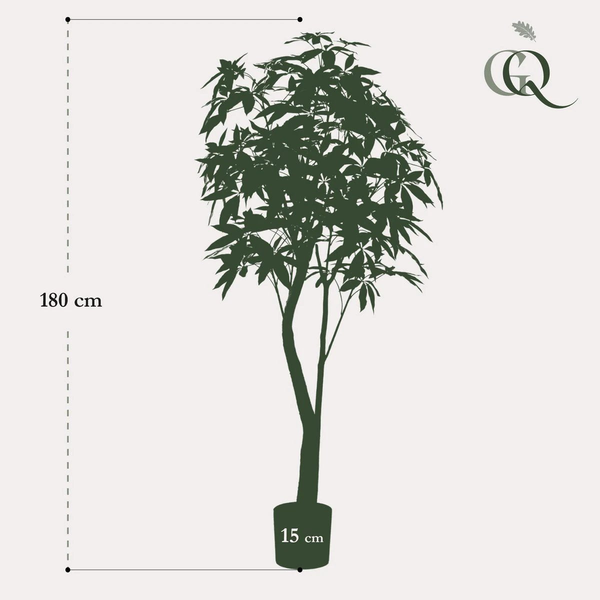Artificial plant - Pachira Aquatica - Money tree - 180 cm by Green boutiQ