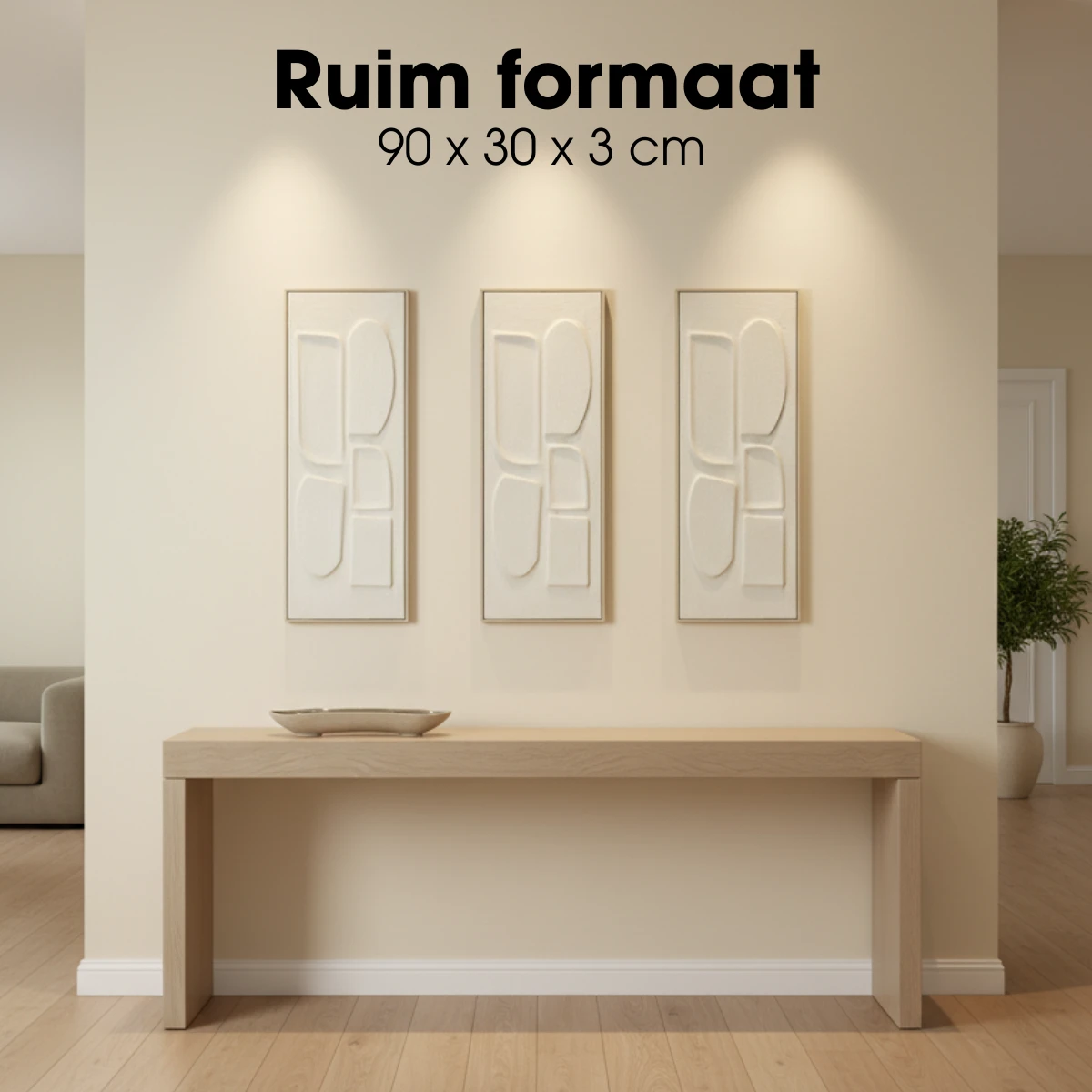 Wall decoration Off-white by Mica Decorations