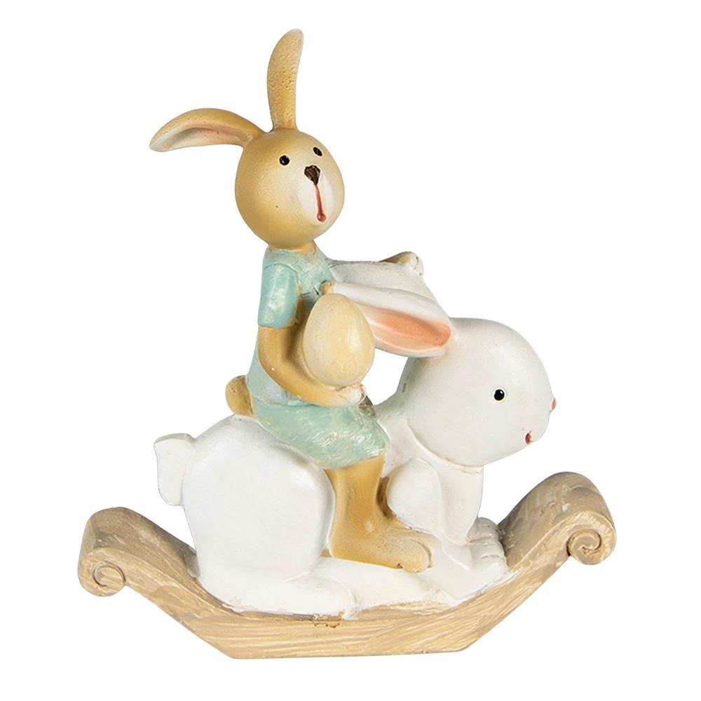Decoration rabbit 10x4x11 cm by Clayre & Eef.