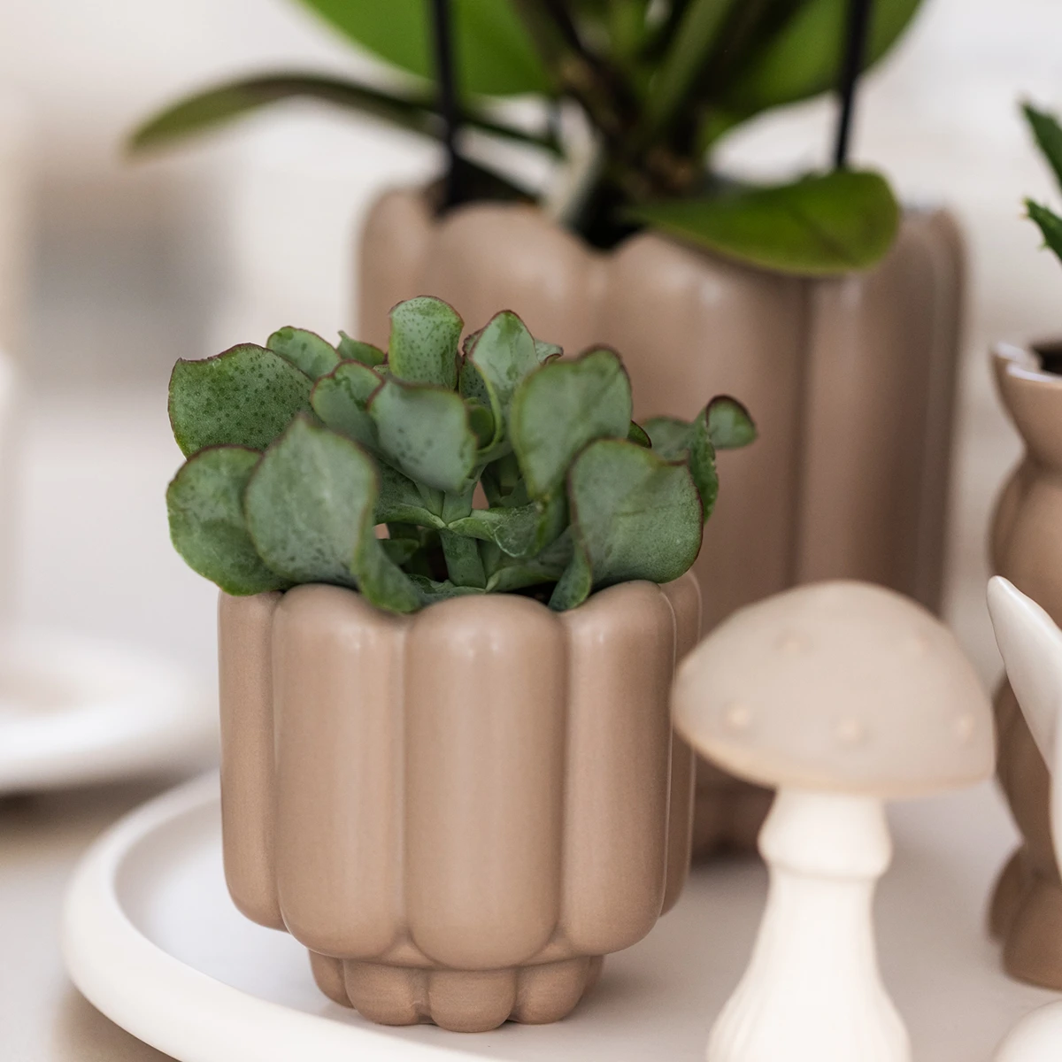 Kolibri Home | Retro Sierpot - Sand - Ø6cm by Kolibri Company