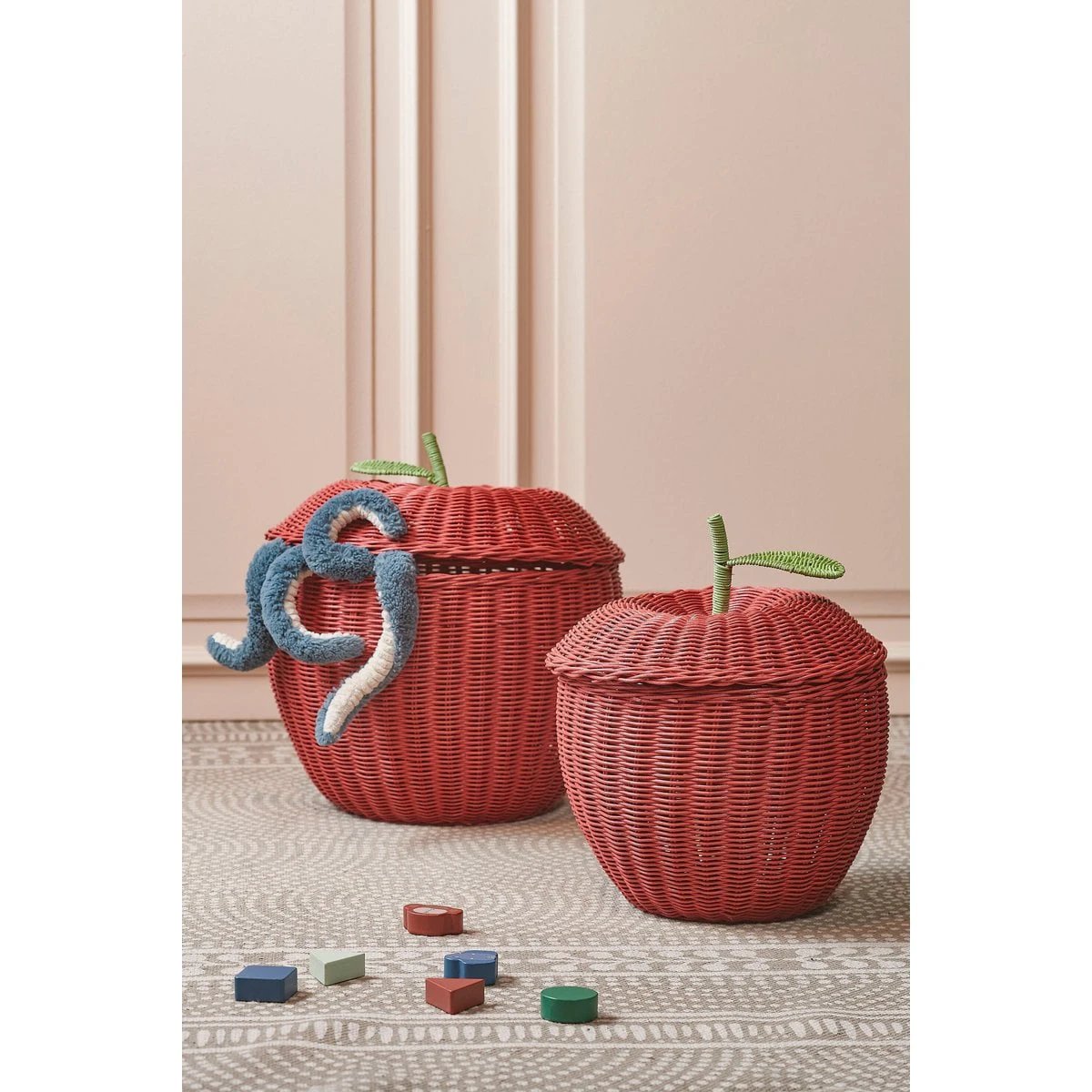 Storage basket set Pink by Mica Decorations