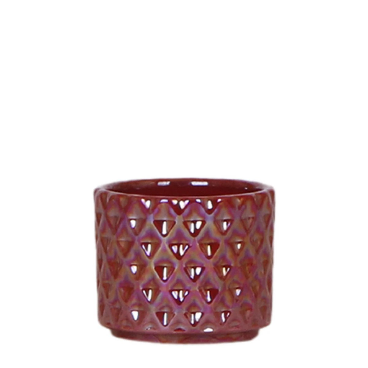 Kolibri Home | Diamond pearl sierpot - Red - Ø6cm by Kolibri Company