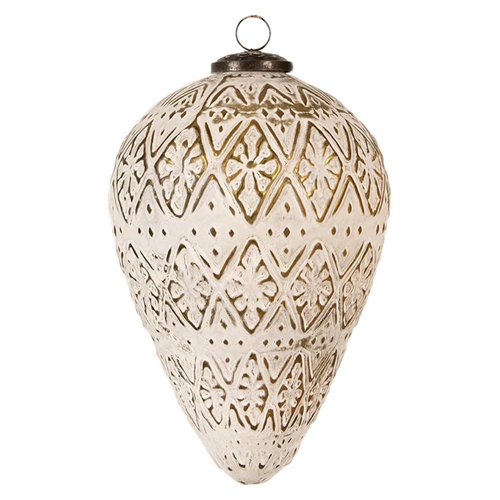 Weihnachtskugel Ø 13x21 cm von Clayre & Eef.
