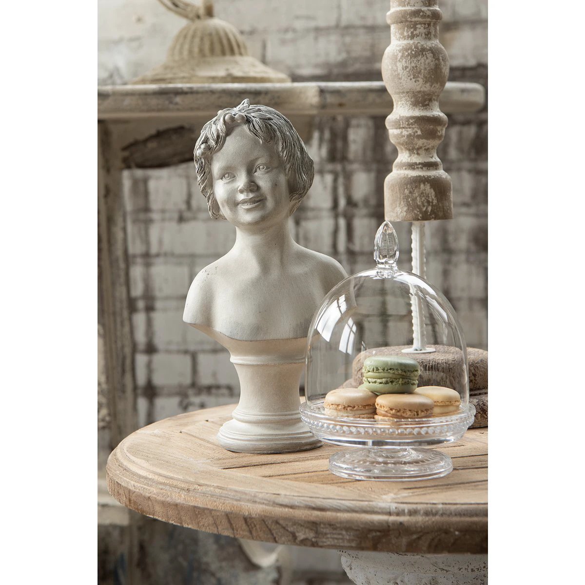 Bild Mädchen 14x9x27 cm Beige Polyresin Wohnaccessoires von Clayre & Eef.
