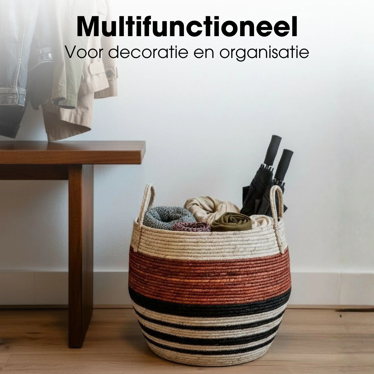 Storage basket set Brown by Mica Decorations