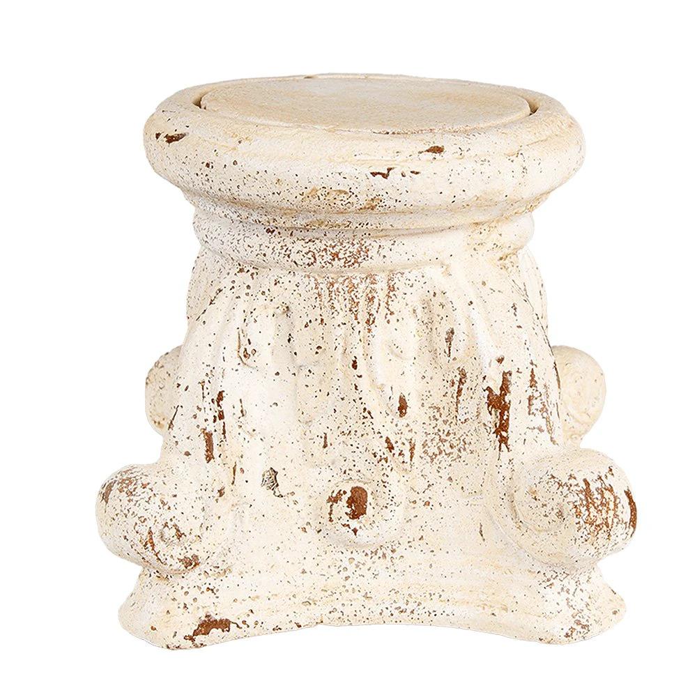 Plant table 22x22x21 cm Beige Ceramic material by Clayre & Eef.