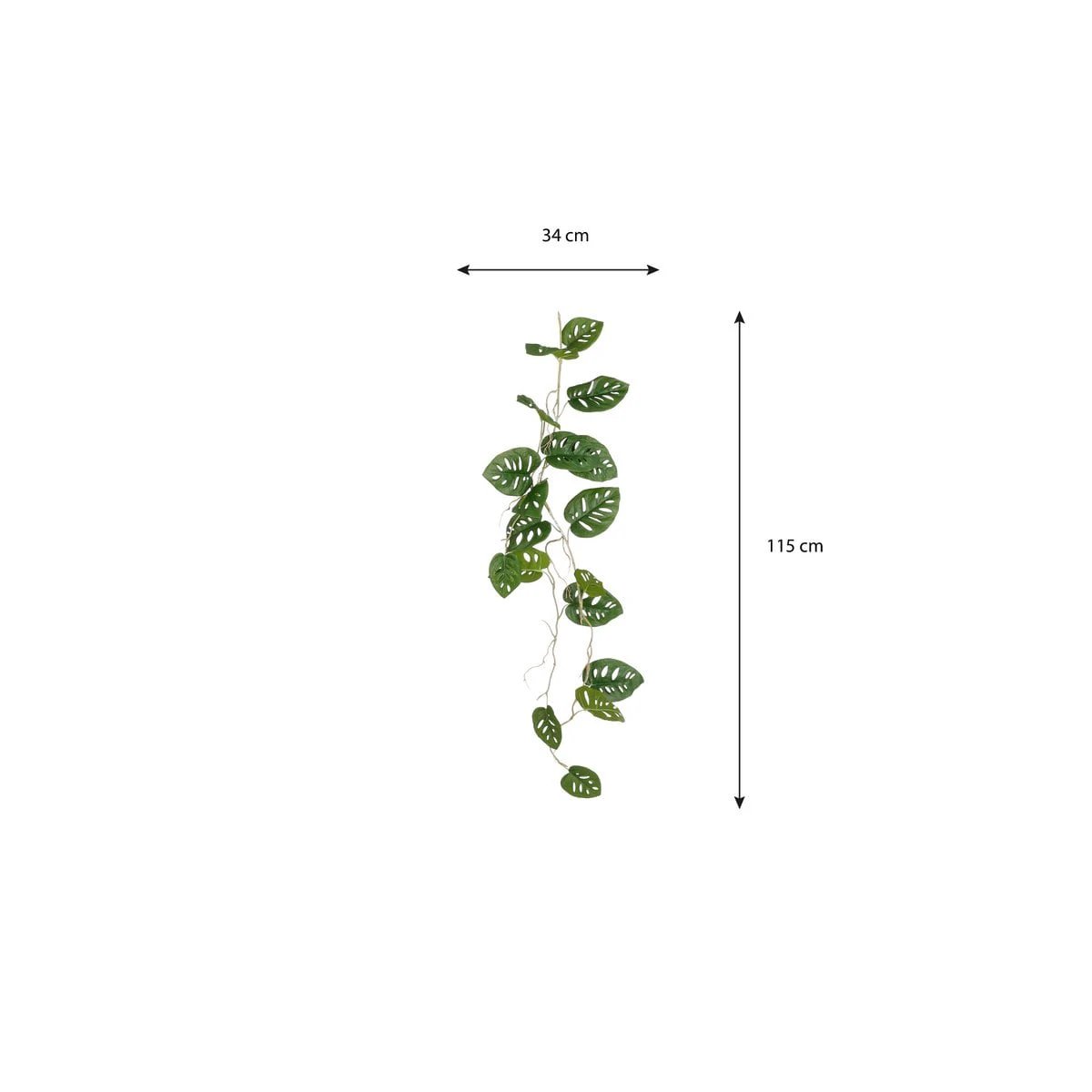 Artificial plant Monstera green by Mica Decorations