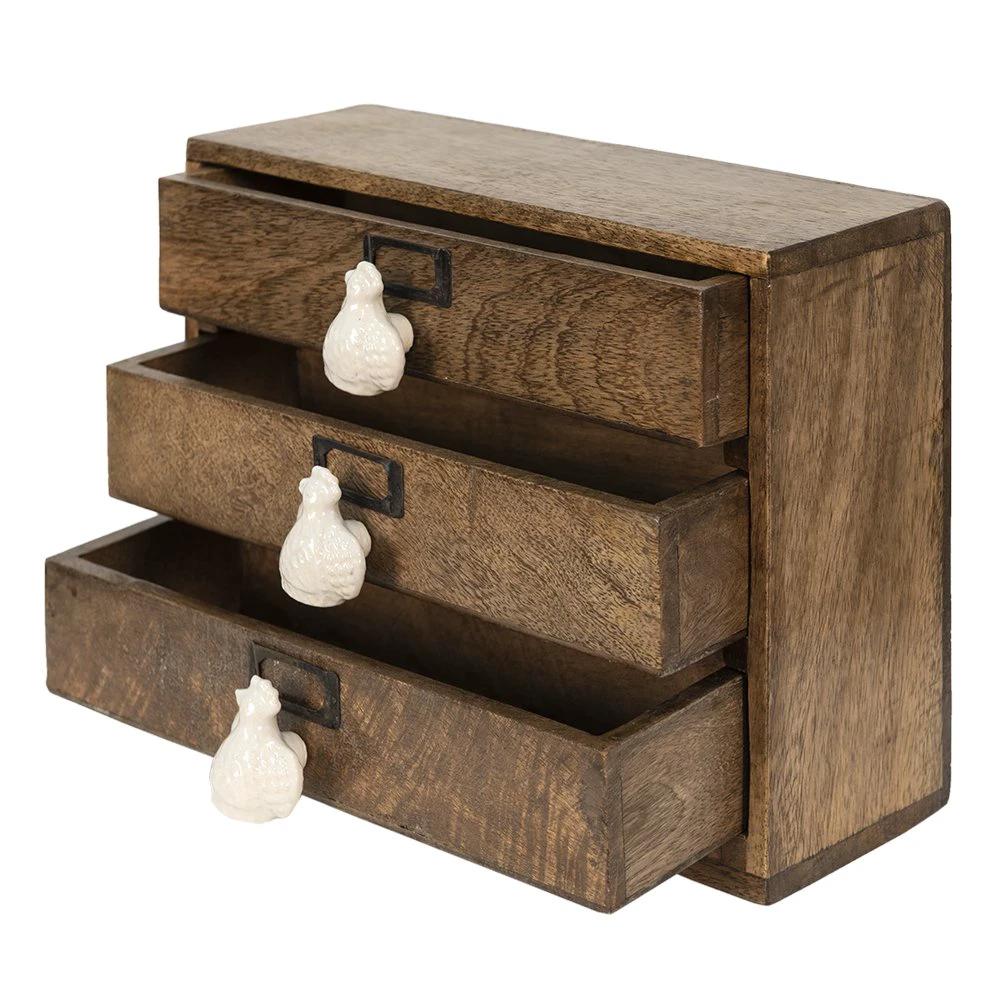 Mini ladekast 29x14x22 cm by Clayre & Eef.