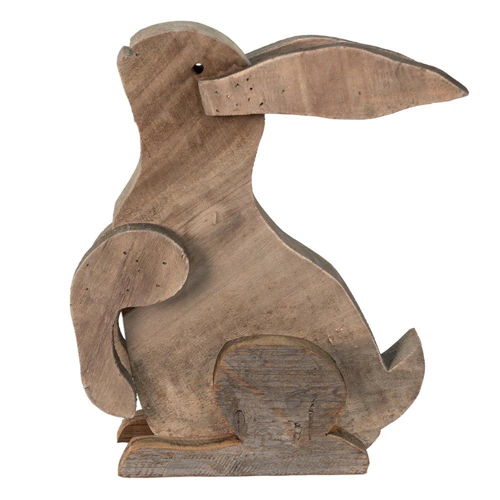 Decoration statue rabbit 28x11x33 cm by Clayre & Eef.