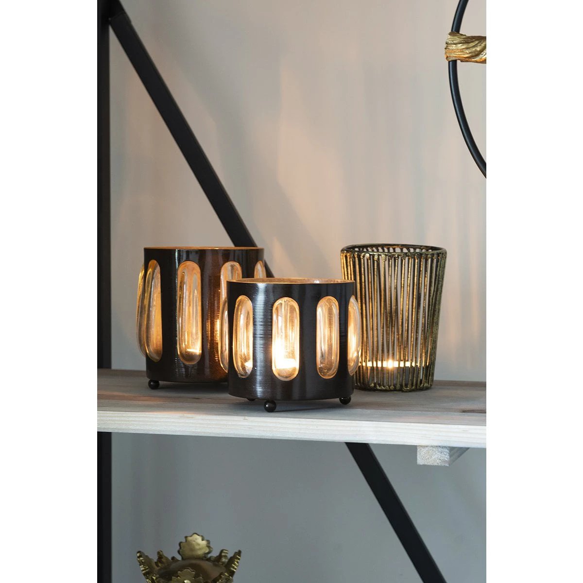 Tealight holder Ø 14x13 cm by Clayre & Eef.