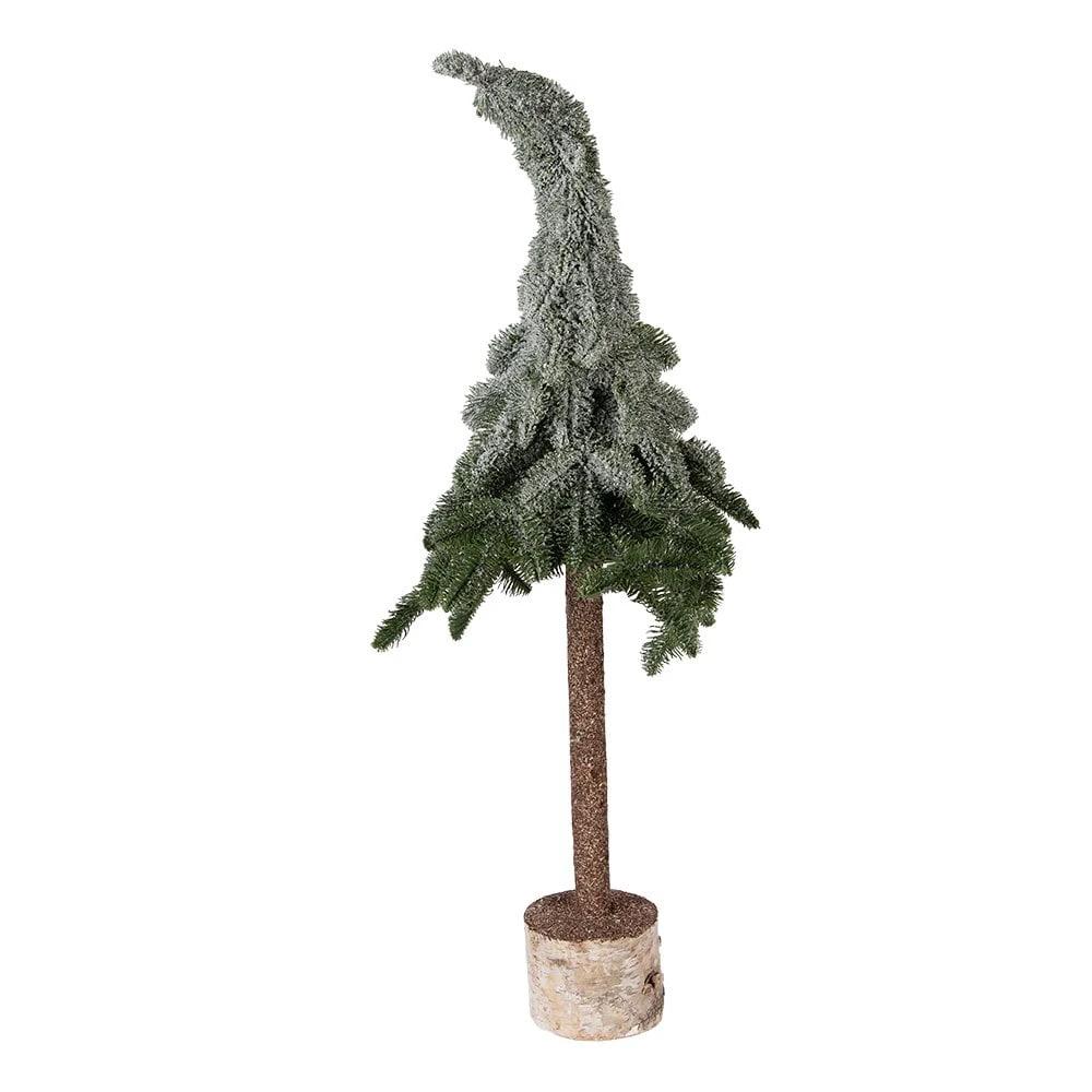 Mini Artificial Christmas Tree Ø 30x90 cm Green Plastic by Clayre & Eef.