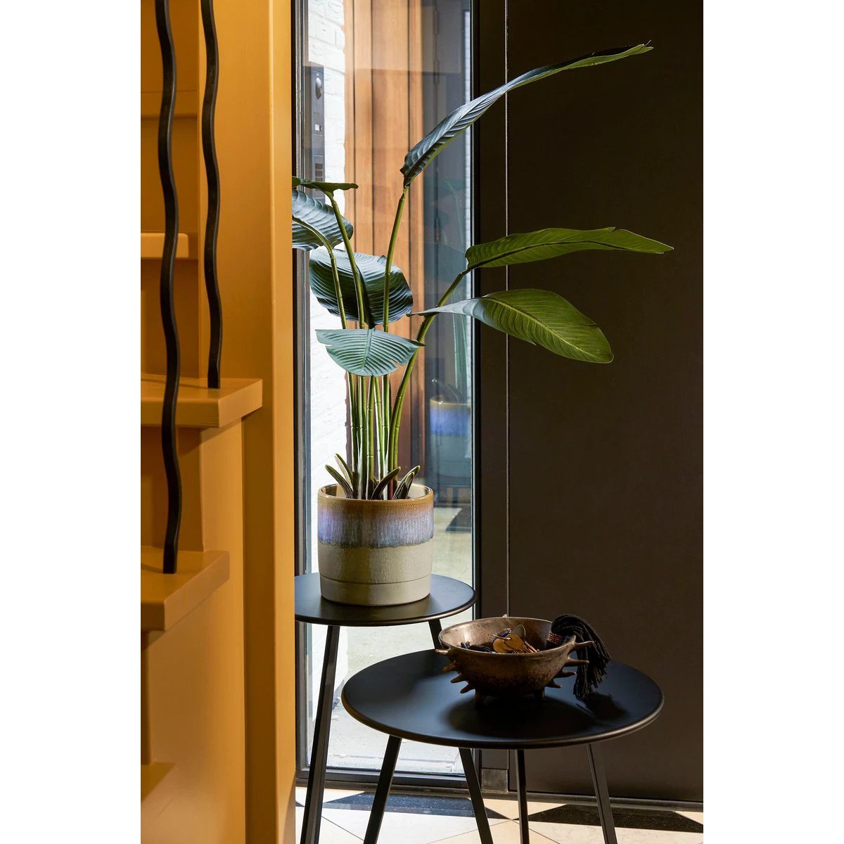 Flowerpot inside Olof Dark Blue by Mica Decorations
