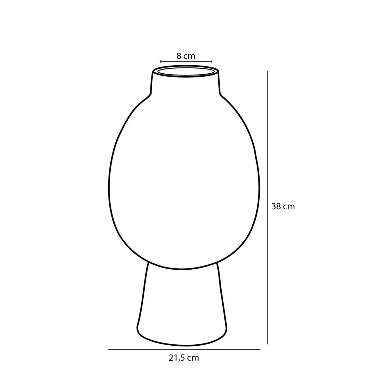 Vase Helma Blue by Mica Decorations