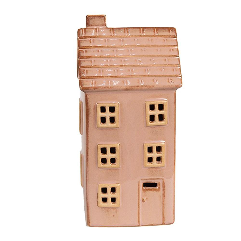 Decoration house with LED 8x6x17 cm by Clayre & Eef.