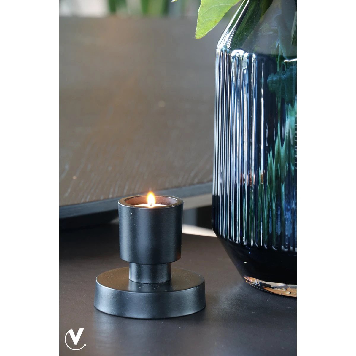 Candle holder - Piura Black by Vase The World