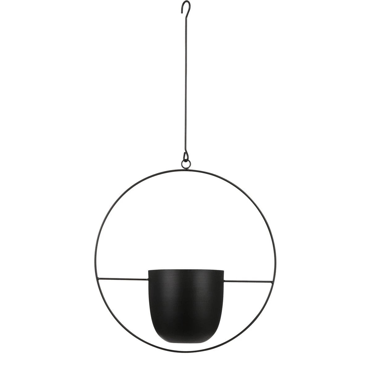 Flowerpot hanging inside Dexter Black by Mica Decorations