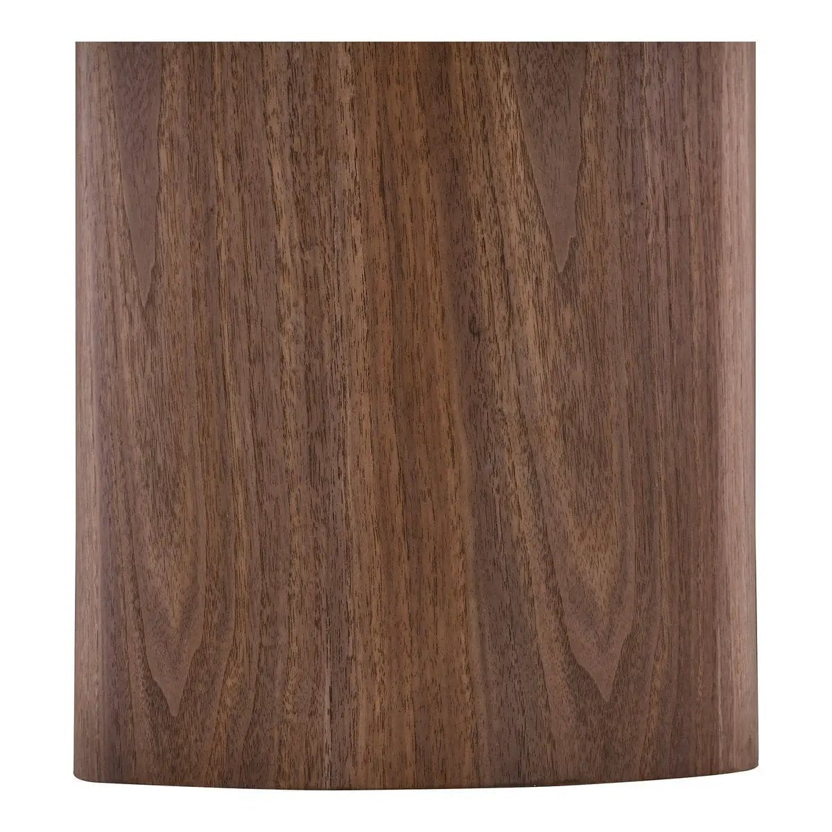 Noli Coffee table, ceramic table top/ash veneer, white/dark brown, ø60x42 cm by EMIRELLE