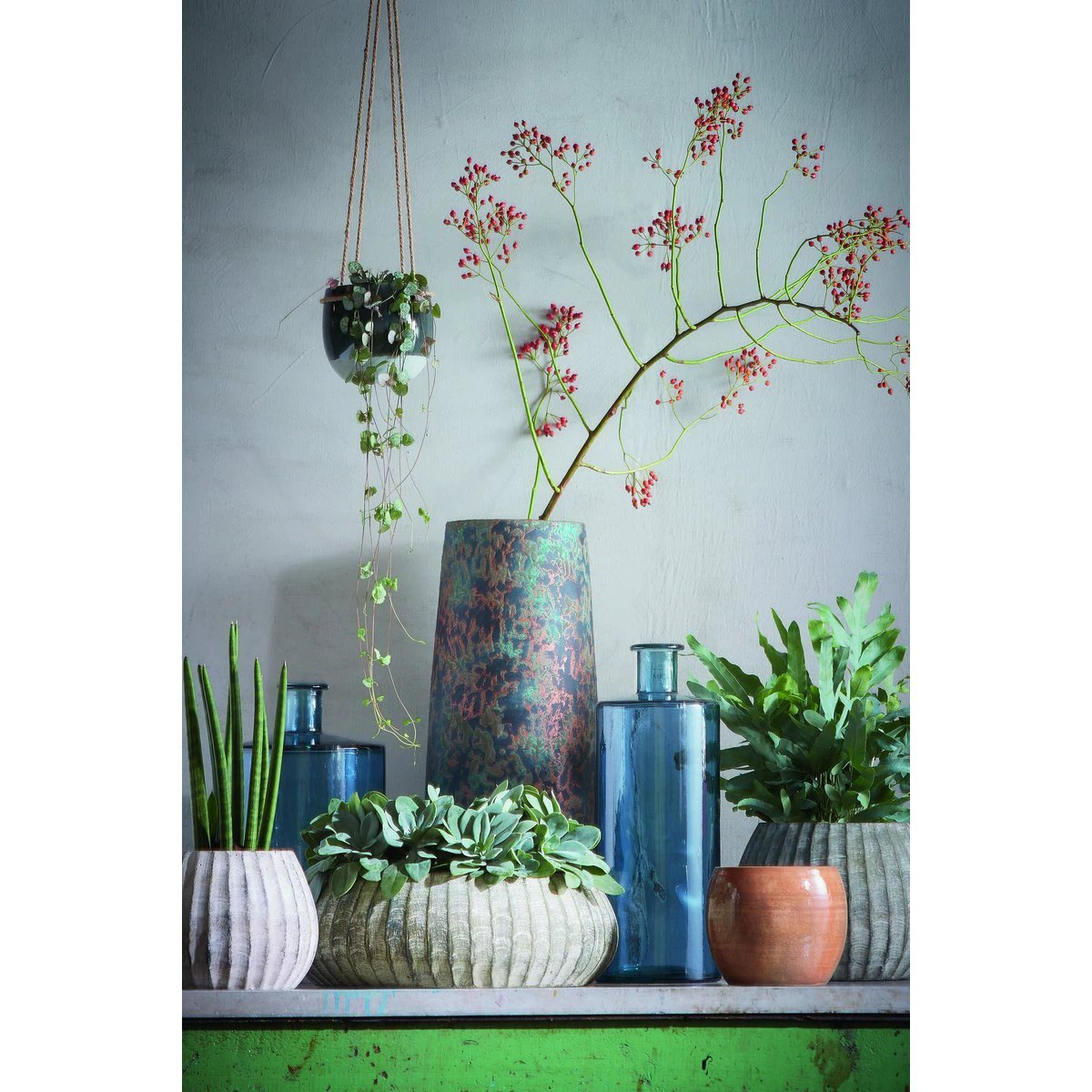 Decorative bottle of Guan Blue by Mica Decorations