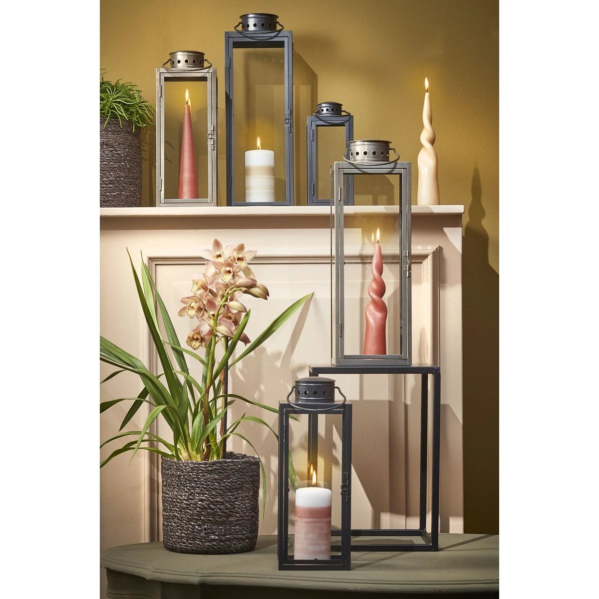 Lantern Arzilla Black by Mica Decorations
