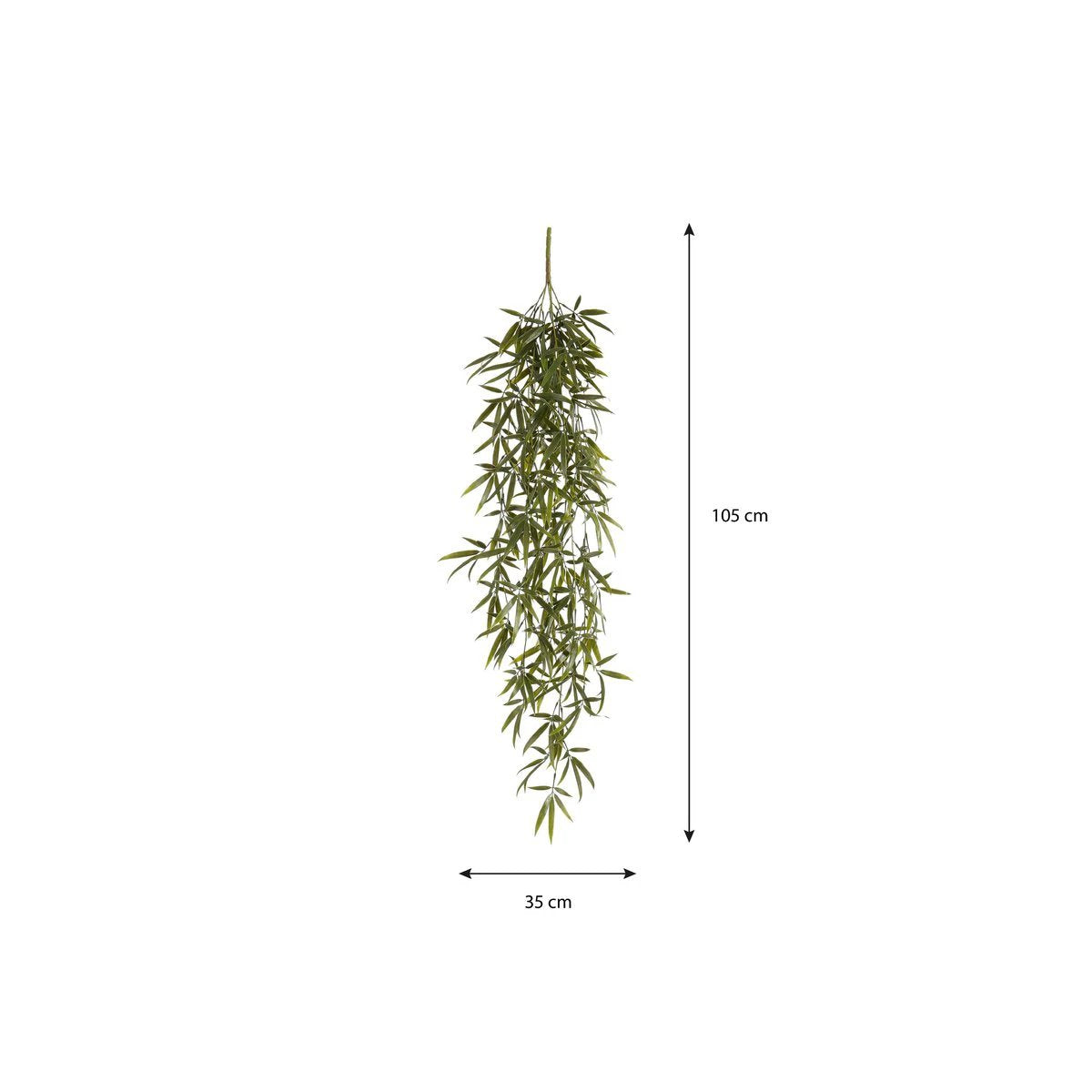 Artificial hanging plant Green by Mica Decorations