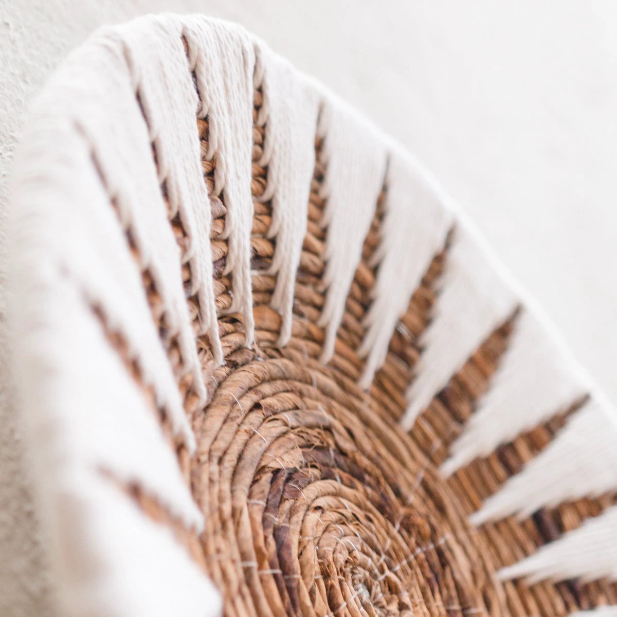 Wall Decor | Wall Basket | Decorative Bowl MADALA made of Banana Fibre (2 sizes) by Soeji