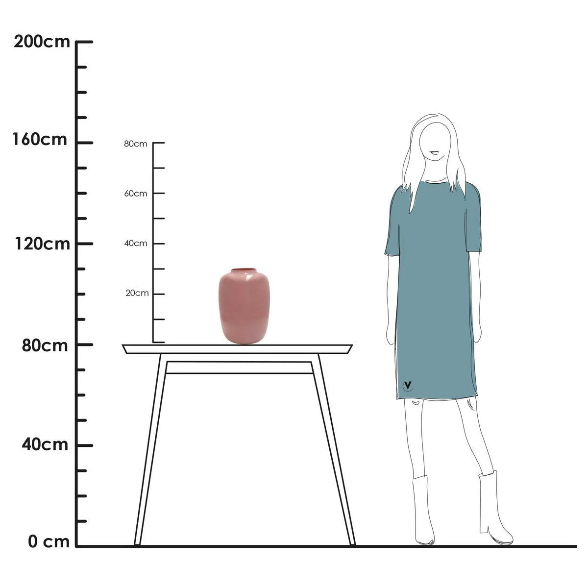 Vase - Artic Pastel Pink by Vase The World
