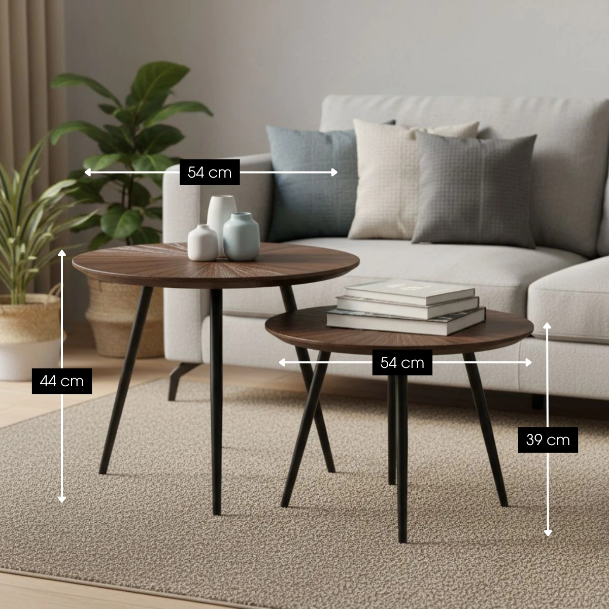Side table Dane Brown by Mica Decorations