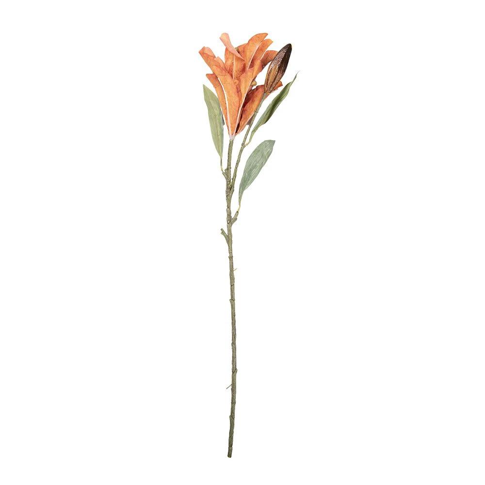 Artificial flower 88 cm Orange Plastic by Clayre & Eef.