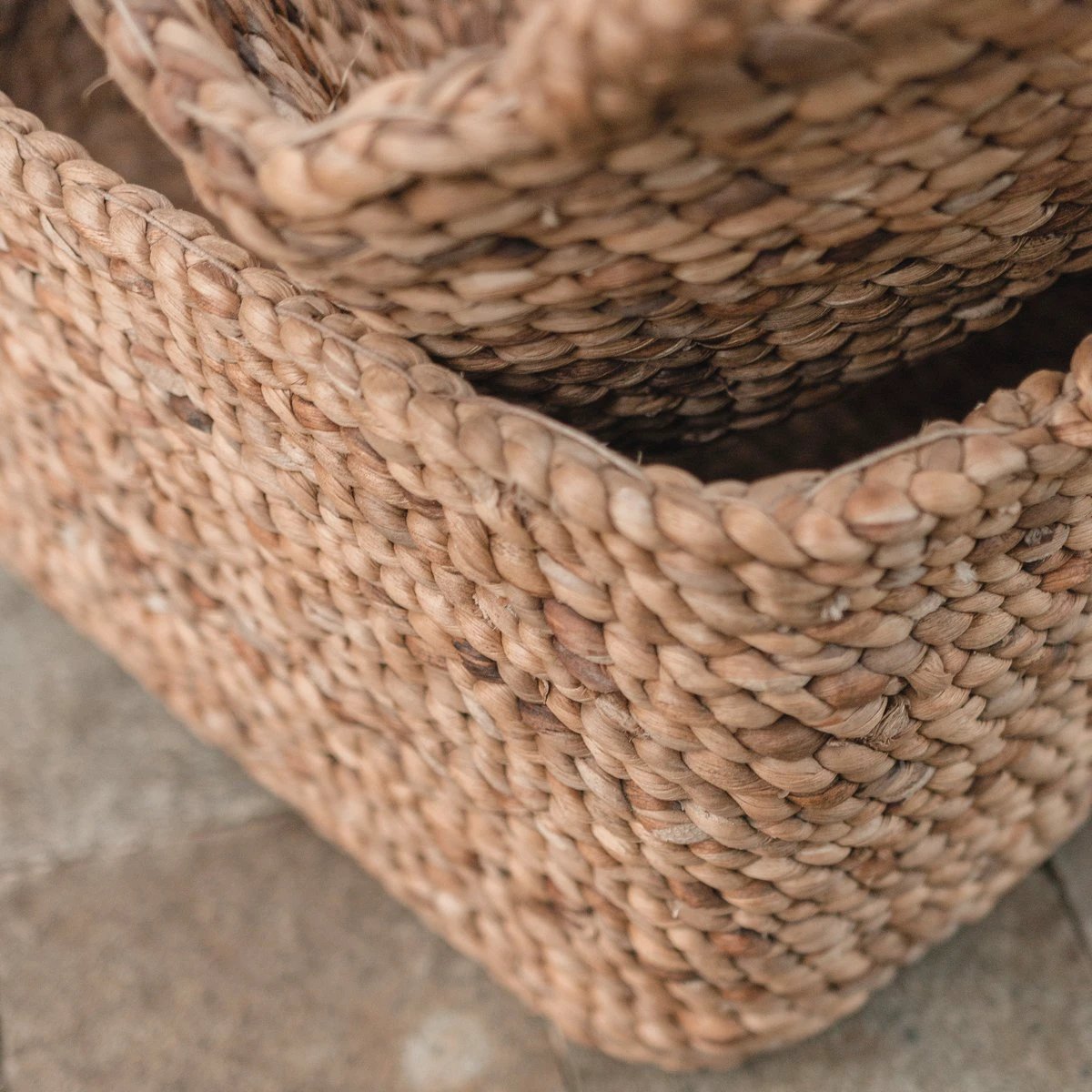 Storage Basket TANIMBAR made from Water Hyacinth by Soeji