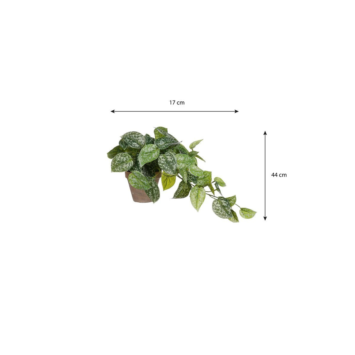 Artificial hanging plant Scindapsus Green by Mica Decorations