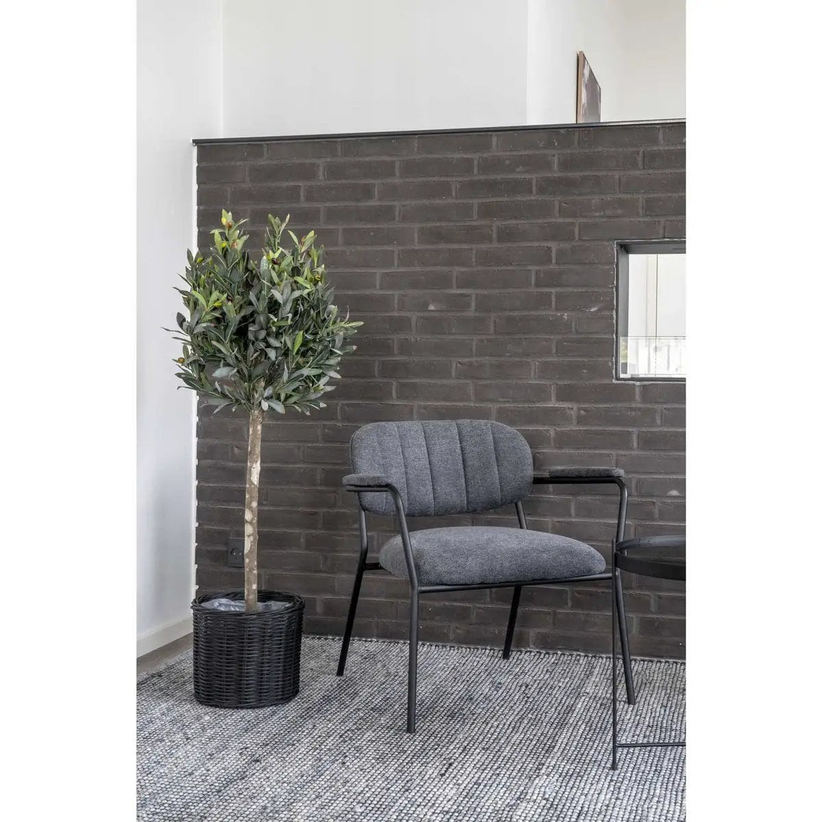 Olive Tree - Green, PE Plastic/Polyester, 43x47x120 cm by EMIRELLE