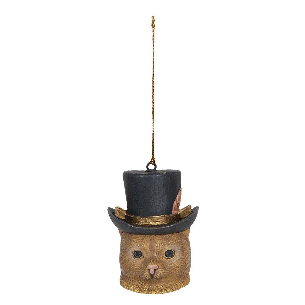 Decoration pendant cat 6x6x8 cm by Clayre & Eef.